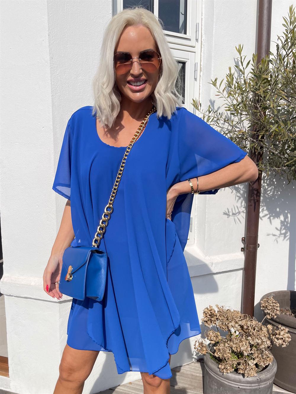 Wanda - Tunika kjole i chiffonstof